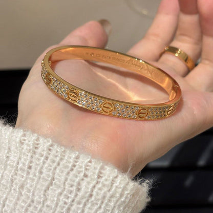 [AuraEcho] LOVE BRACELET 6.1MM DIAMOND-PAVED