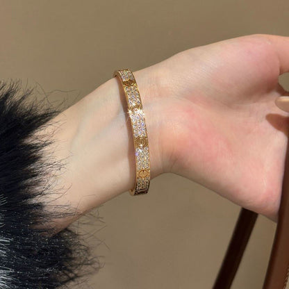 [AuraEcho] LOVE BRACELET 6.1MM DIAMOND-PAVED