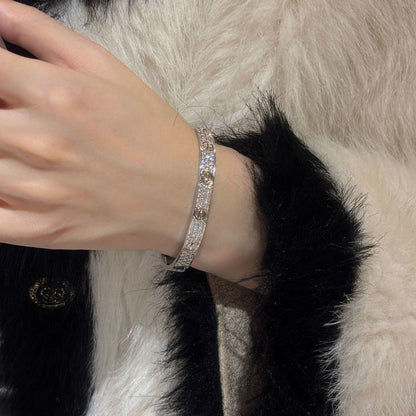 [AuraEcho] LOVE BRACELET 6.1MM DIAMOND-PAVED