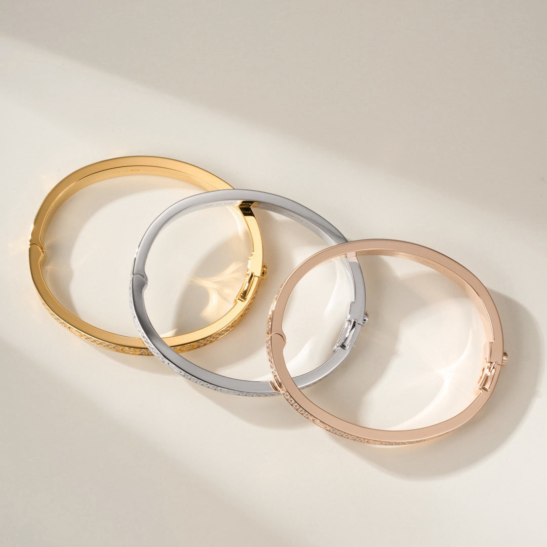 [AuraEcho] LOVE BRACELET 6.1MM DIAMOND-PAVED