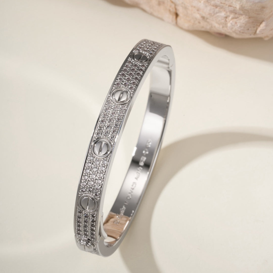 [AuraEcho] LOVE BRACELET 6.1MM DIAMOND-PAVED