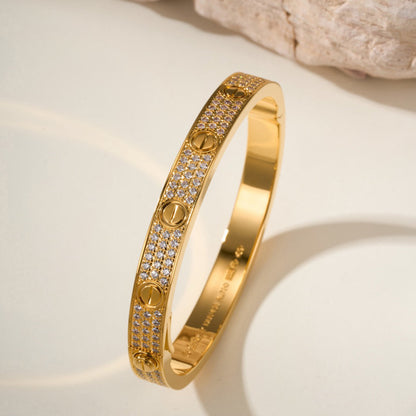 [AuraEcho] LOVE BRACELET 6.1MM DIAMOND-PAVED