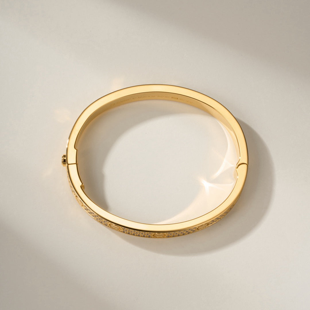 [AuraEcho] LOVE BRACELET 6.1MM DIAMOND-PAVED