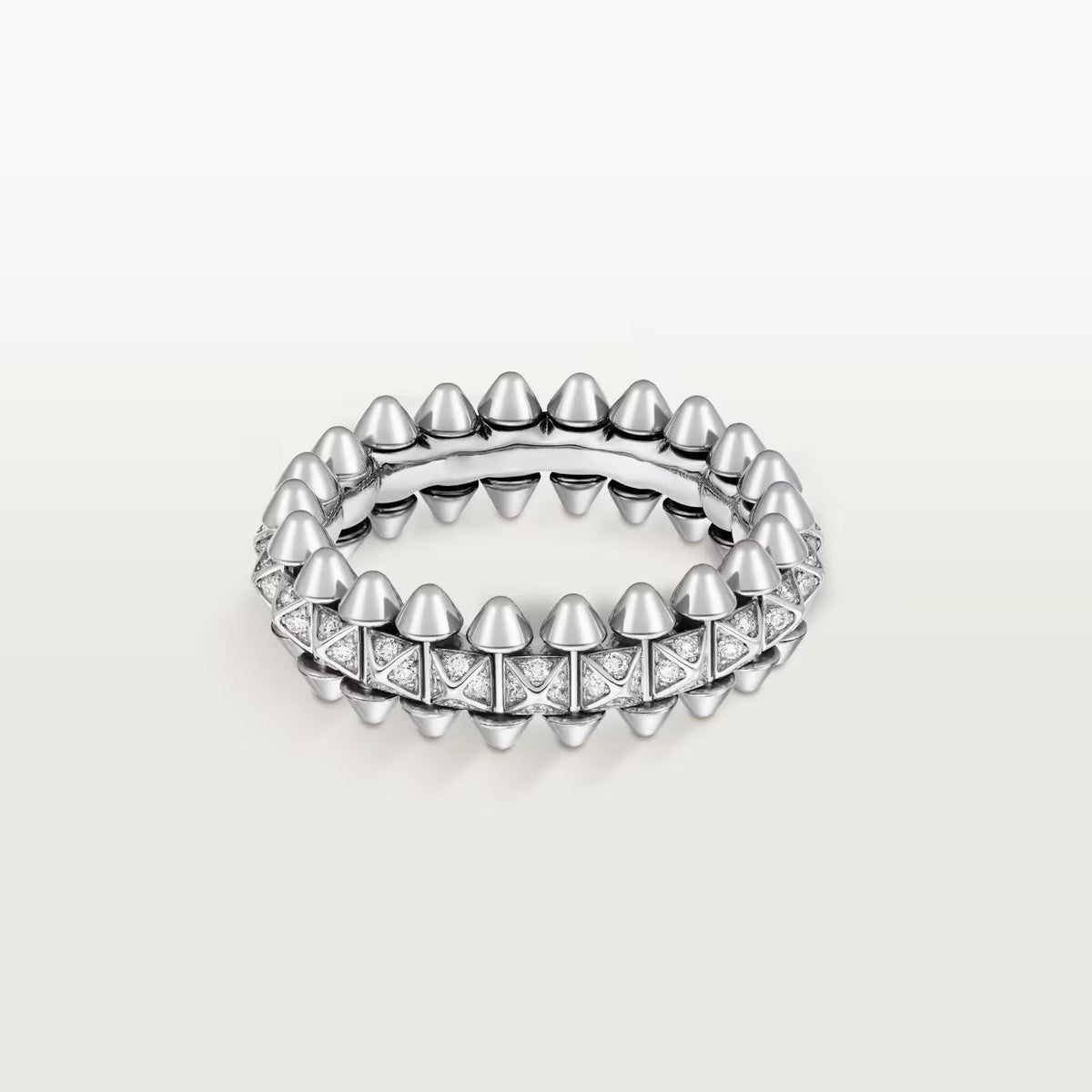 [AuraEcho]CLASH 6.4MM SMALL FULL DIAMOND RING