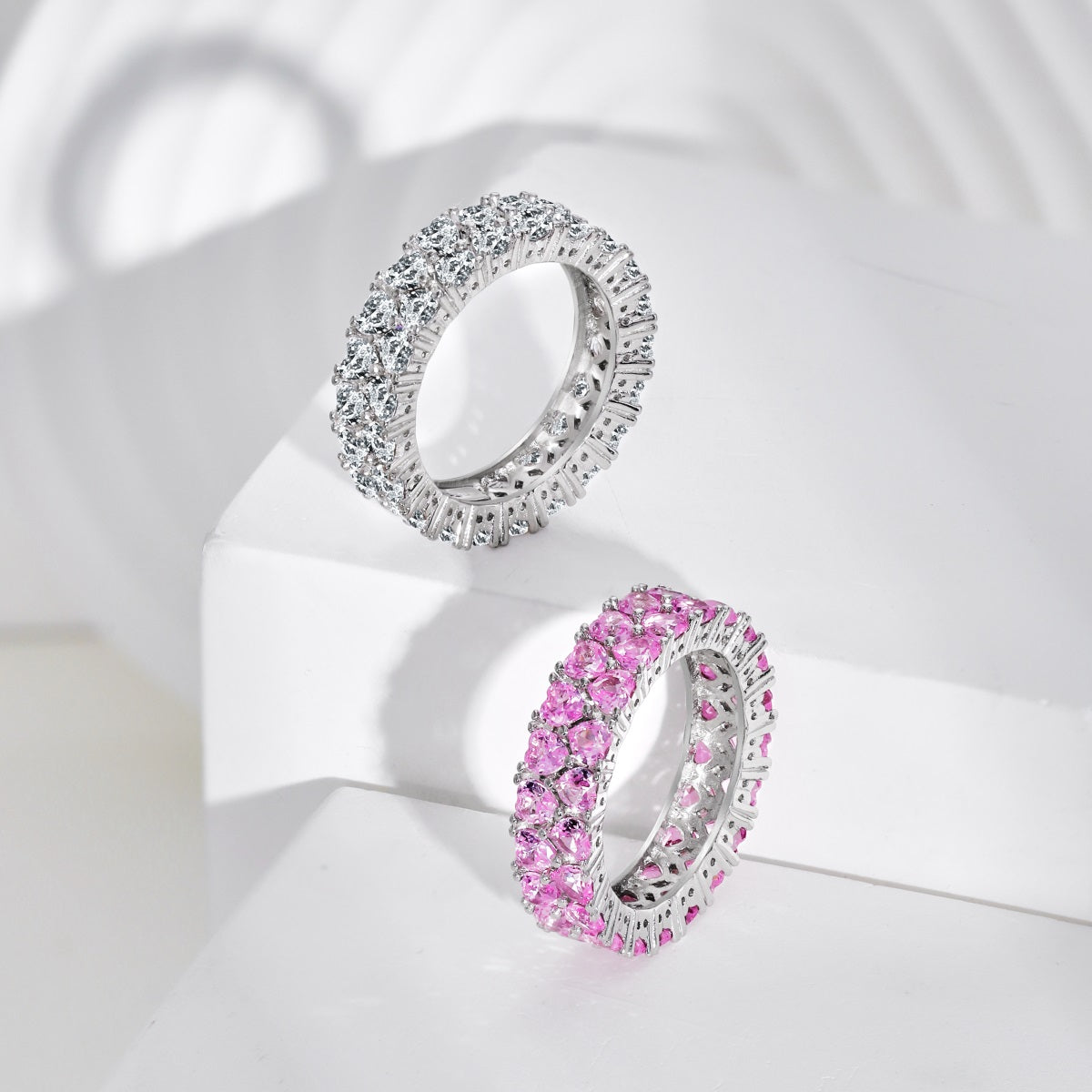 [AuraEcho]Sparkling Full Heart Ring