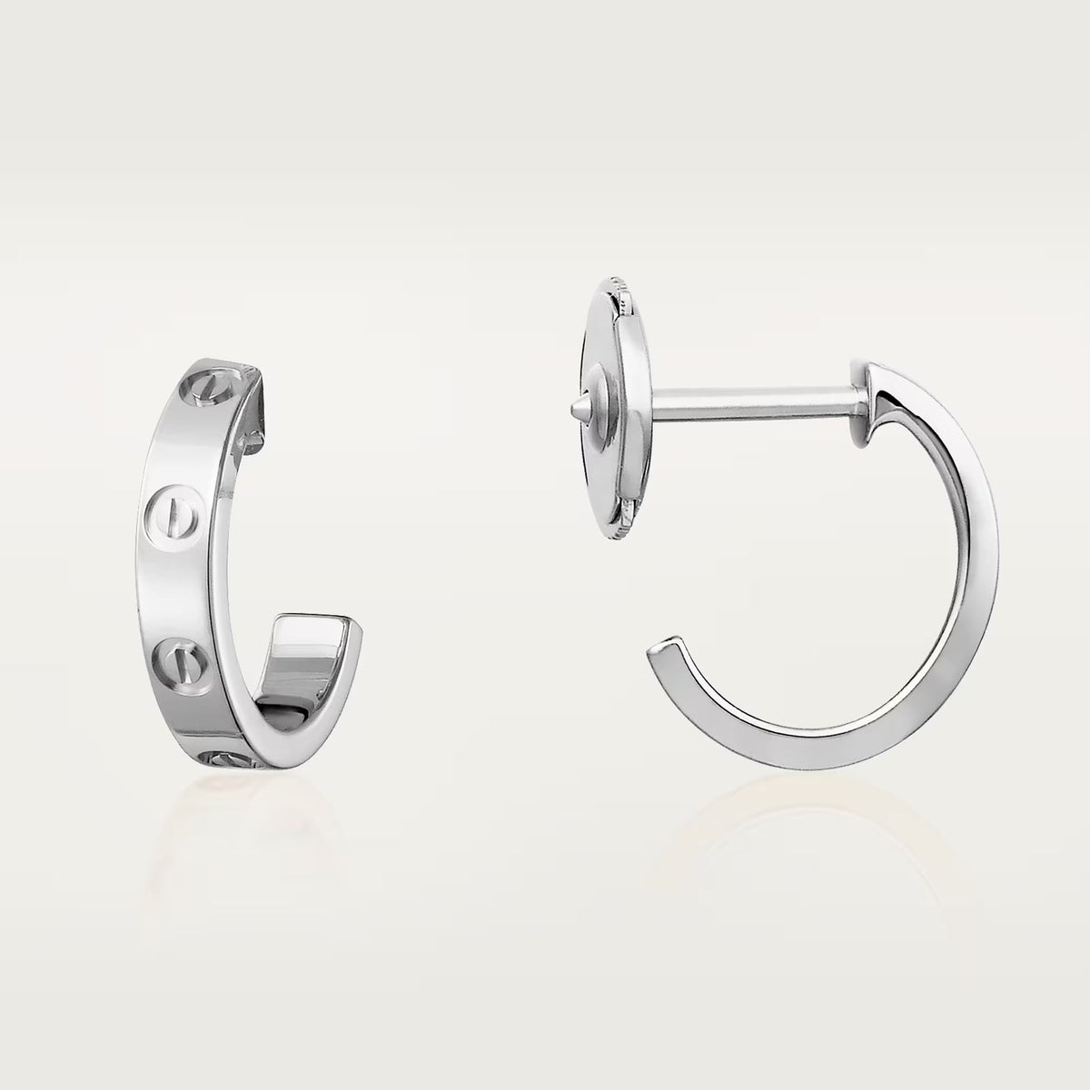 [AuraEcho]LOVE EARRINGS 2.65 MM NO DIAMOND SMALL