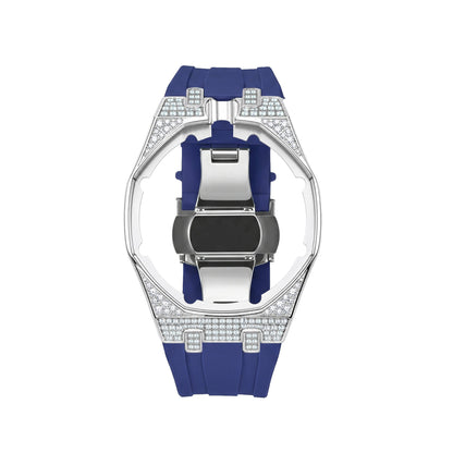 [AuraEcho] Royal Oak Pop Exclusive Steel Case With Diamond(Moissanite) & Silicone Strap