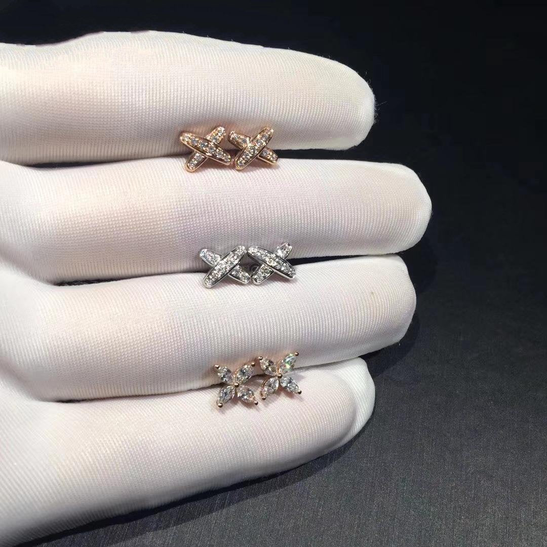[AuraEcho]JEUX DE DIAMOND EARRINGS