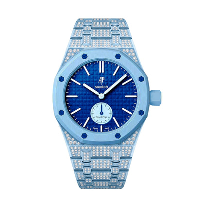 [AuraEcho]Royal Oak Pop Exclusive Bioceramic Case & Bioceramic Strap Full Diamond(Only Strap)