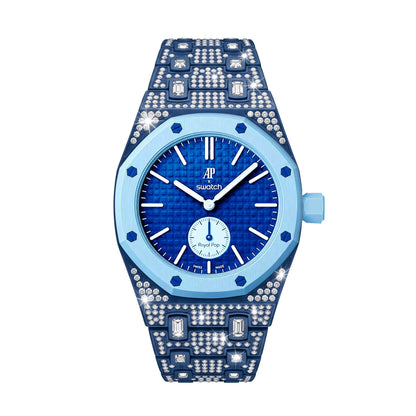 [AuraEcho]Royal Oak Pop Exclusive Bioceramic Case & Bioceramic Strap Full Diamond(Only Strap)