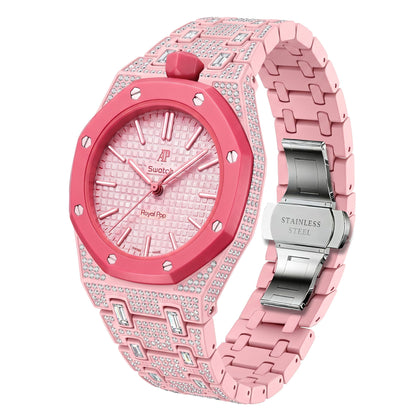 [AuraEcho]Royal Oak Pop Exclusive Bioceramic Case & Bioceramic Strap Full Diamond(Only Strap)
