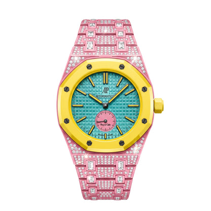 [AuraEcho]Royal Oak Pop Exclusive Bioceramic Case & Bioceramic Strap Full Diamond(Only Strap)