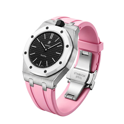 [AuraEcho]Royal Oak Pop Exclusive Steel Case & Silicone Strap With Cradle(Only Strap)