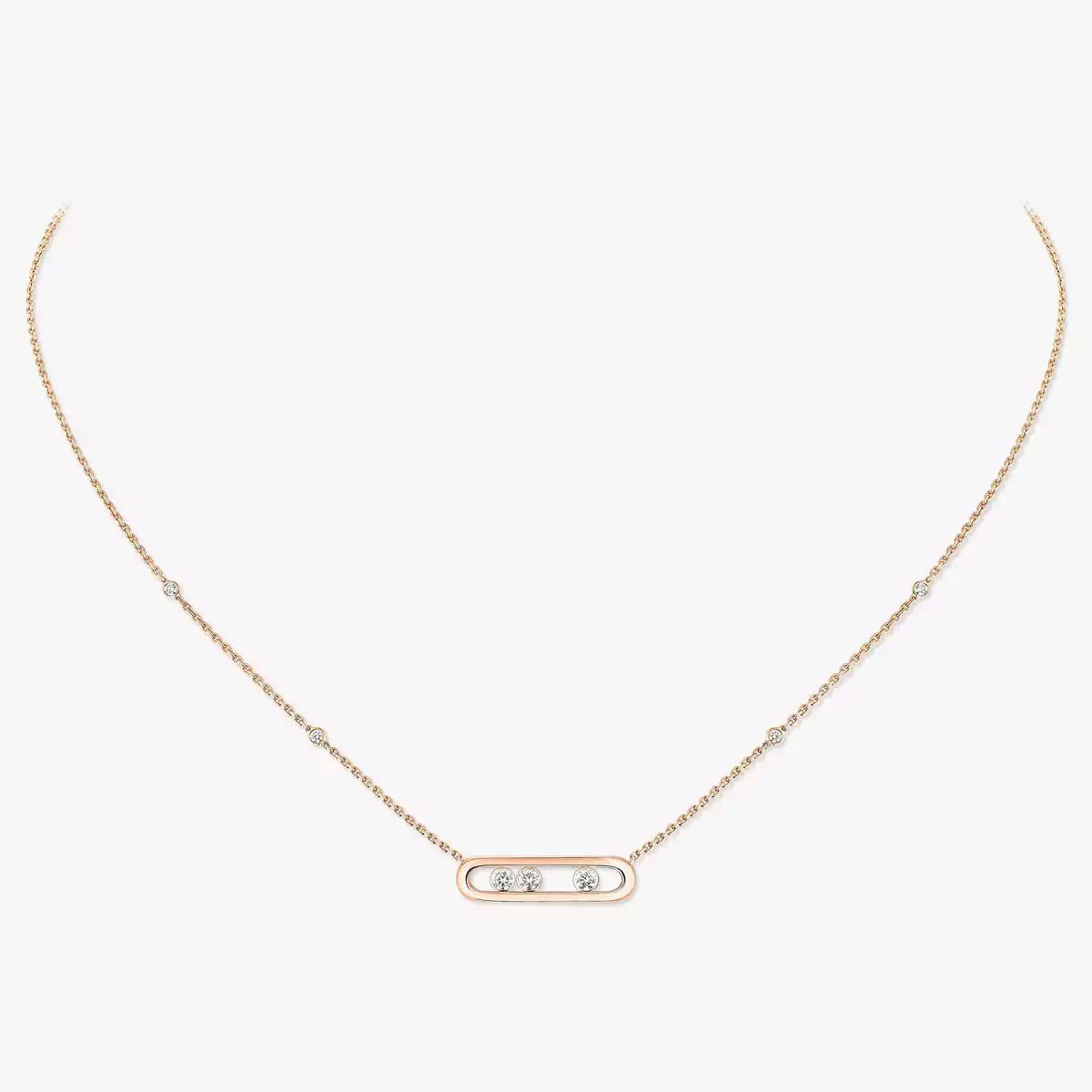 [AuraEcho] Baby Move Gold Diamond Necklace