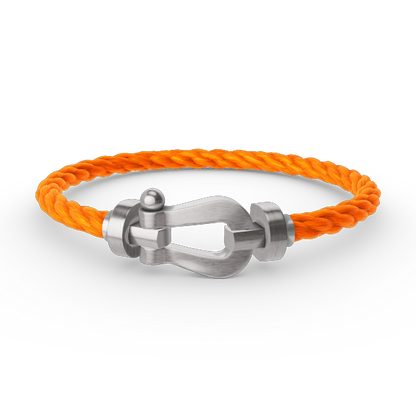 [AuraEcho]FORCE LARGE HORSESHOE NO DIAMOND BRACELET SILVER